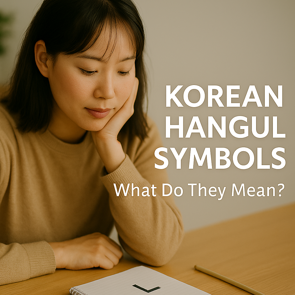 Korean Hangul Symbols