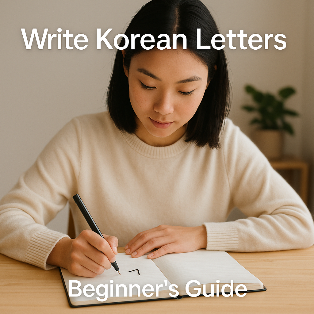 Write Korean Letters